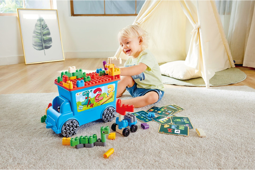 德國 Poly-M 趣味數字卡車積木組